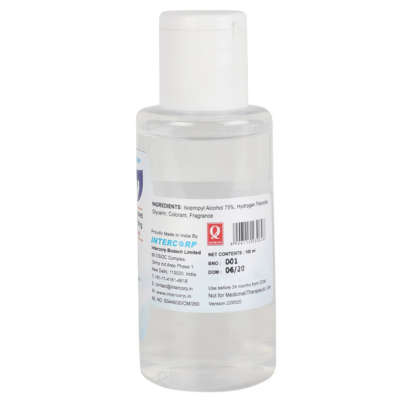 INTERCORP FOMY 75% Isopropyl Alcohol-based Hand Rub Sanitizer and Disinfectant, 100 ml (Natural)