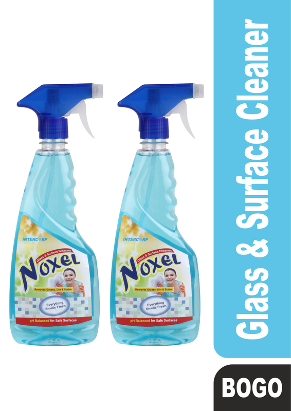 INTERCORP NOXEL Glass & Surface Cleaner Sprayer, BOGO, 500 ML + 500 ML FREE