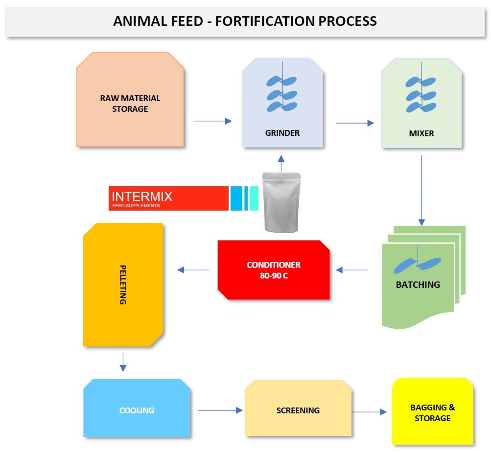 Animal Feed Fortification Process