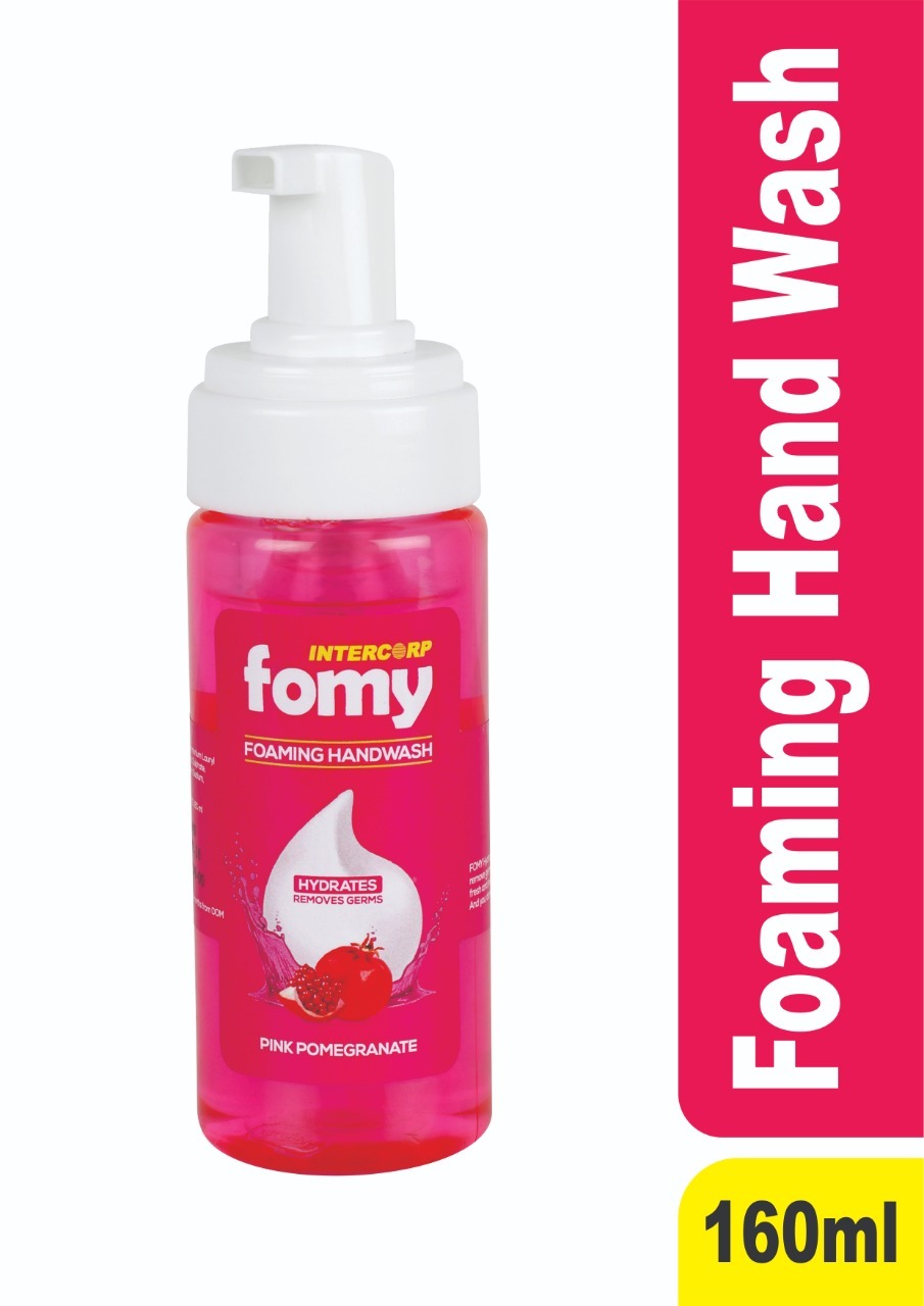 INTERCORP FOMY Antibacterial Soft Refreshing Foam Hand Wash, 160 ml (Pink Pomegranate)