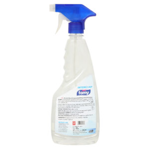 INTERCORP FOMY 75% Isopropyl Alcohol-based Hand Rub Sanitizer and Disinfectant Spray, 500 ml (Natural) Back