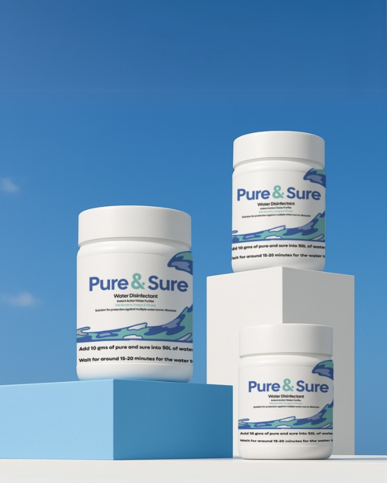 INTERCORP PURE & SURE Instant Water Disinfectant & Purifier - Image 1