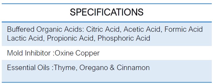 INTERMIX -ACIDOPH PLUS Specifications