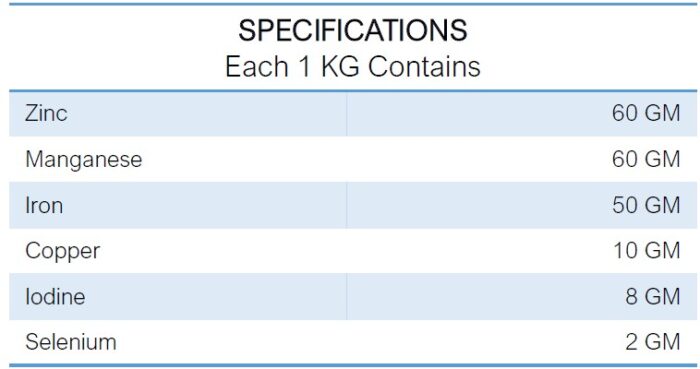 INTERMIX -TMCORP Specifications