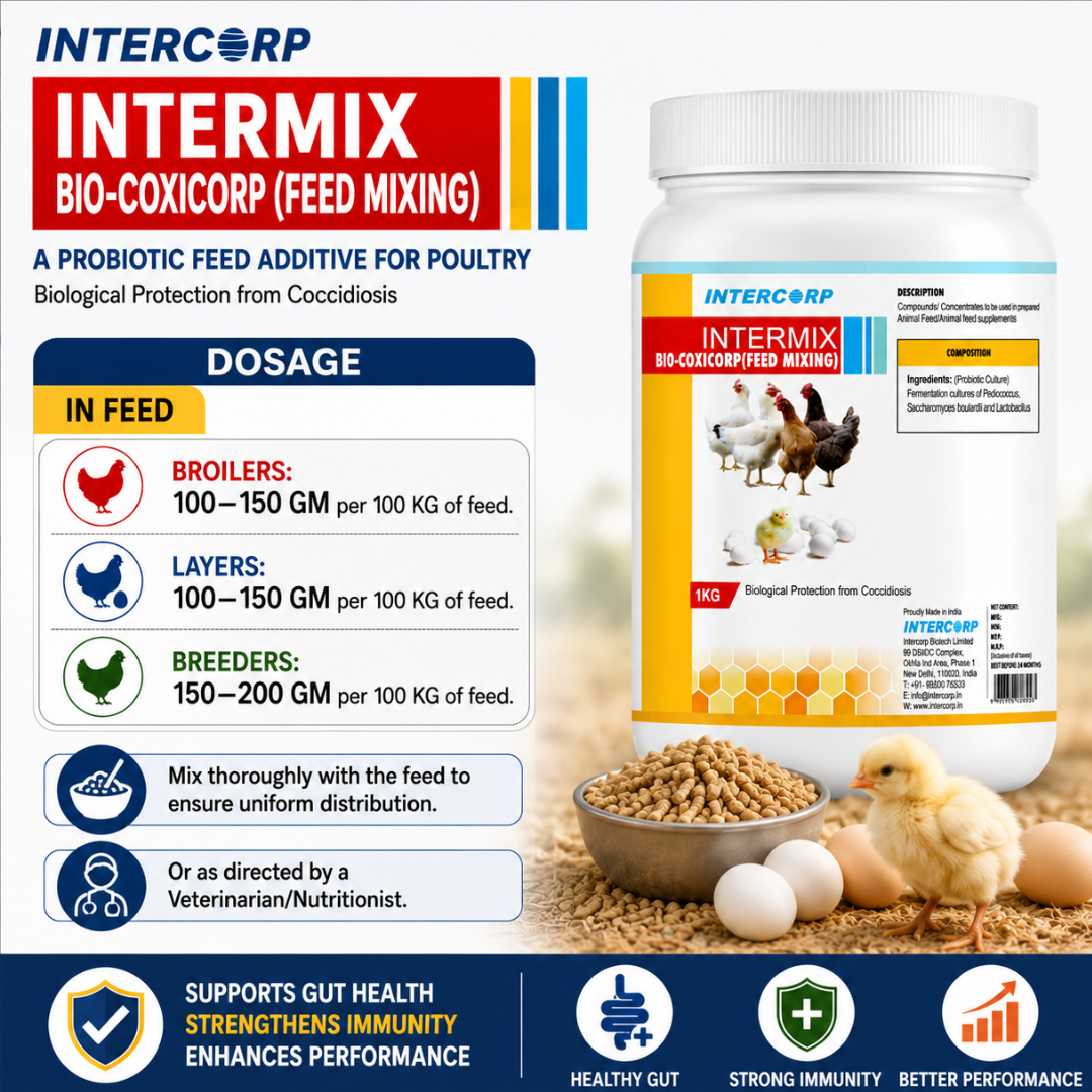 INTERMIX - BIOCOXICORP FEED MIXING - DOSAGE INTERMIX - BIOCOXICORP FEED MIXING - DOSAGE