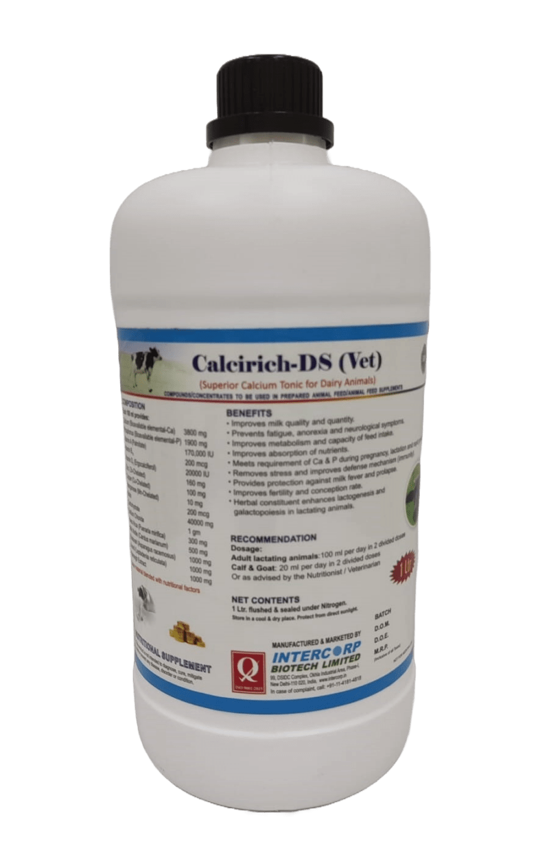 INTERMIX - CALCIRICH-DS (VET) - 1 LT BOTTLE - LIQUID