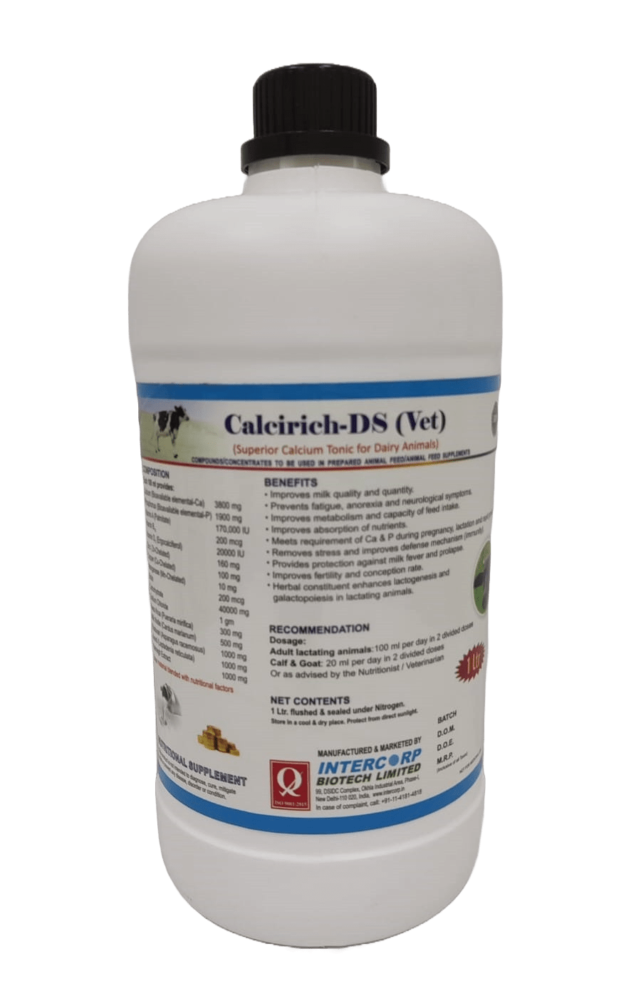 INTERMIX - CALCIRICH-DS (VET) - 1 LT BOTTLE - LIQUID