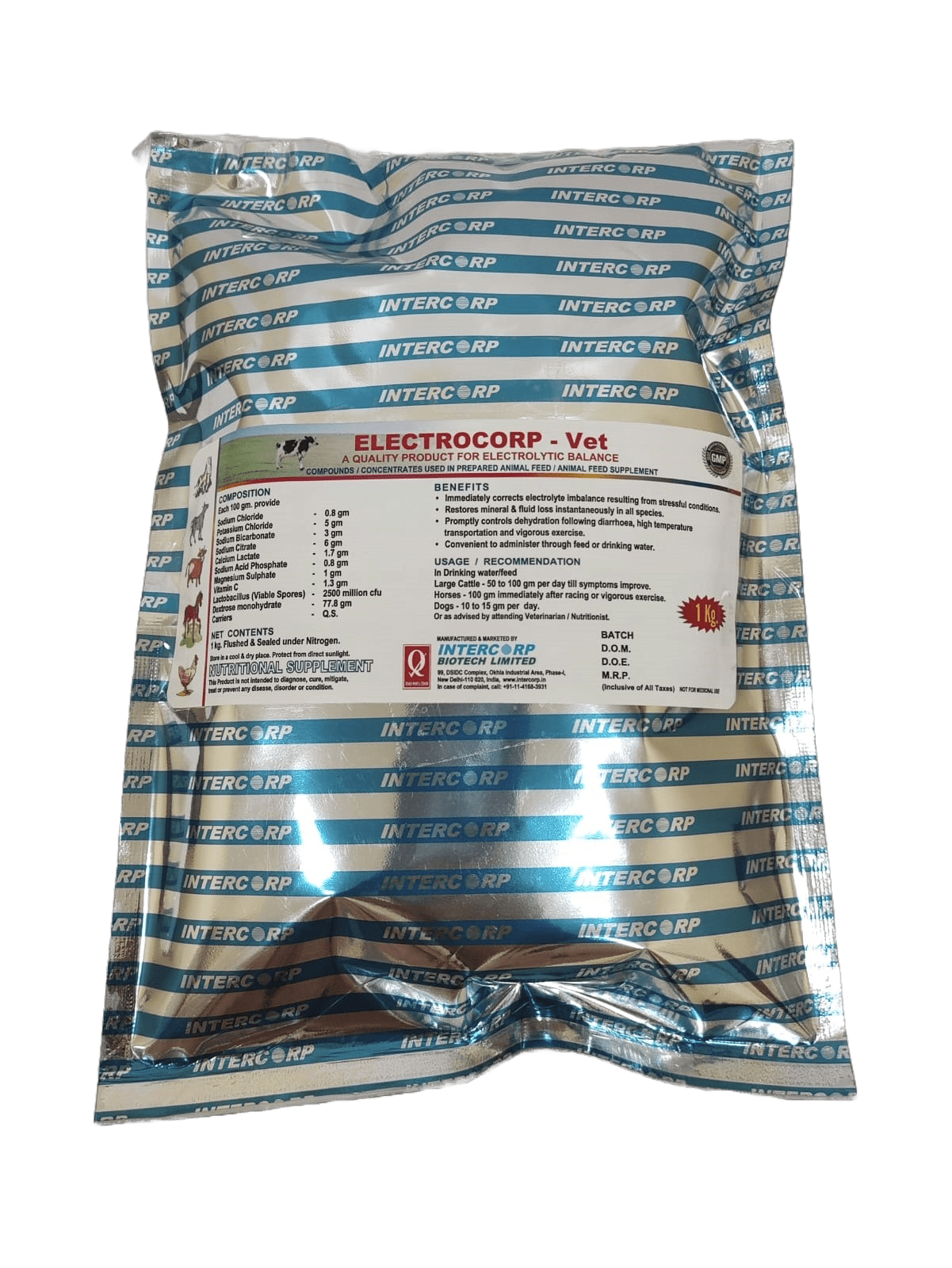 INTERMIX - ELECTROCORP WS (VET) - 1 KG POUCH - POWDER