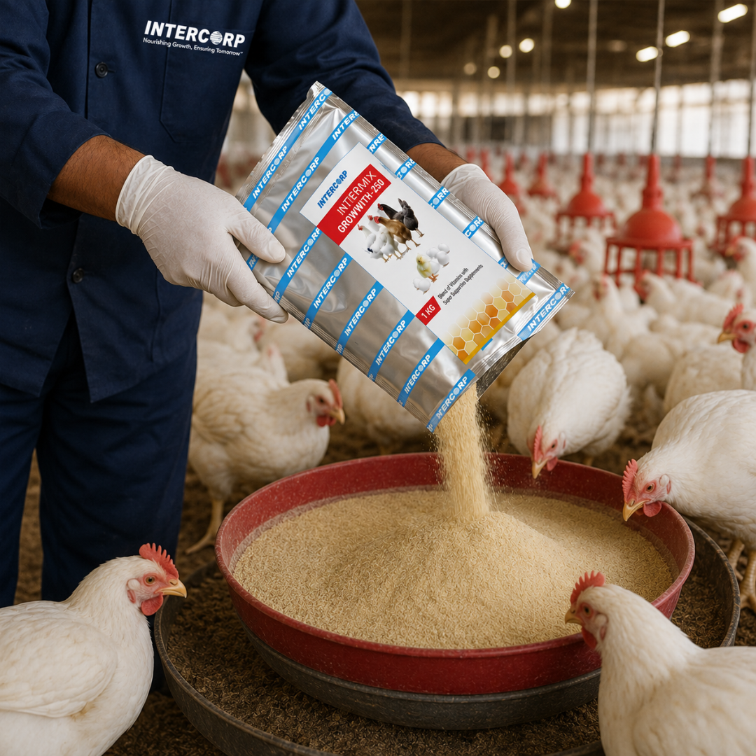 INTERMIX - GROWWITH 250 GROWER FEED PREMIX - BEING USED