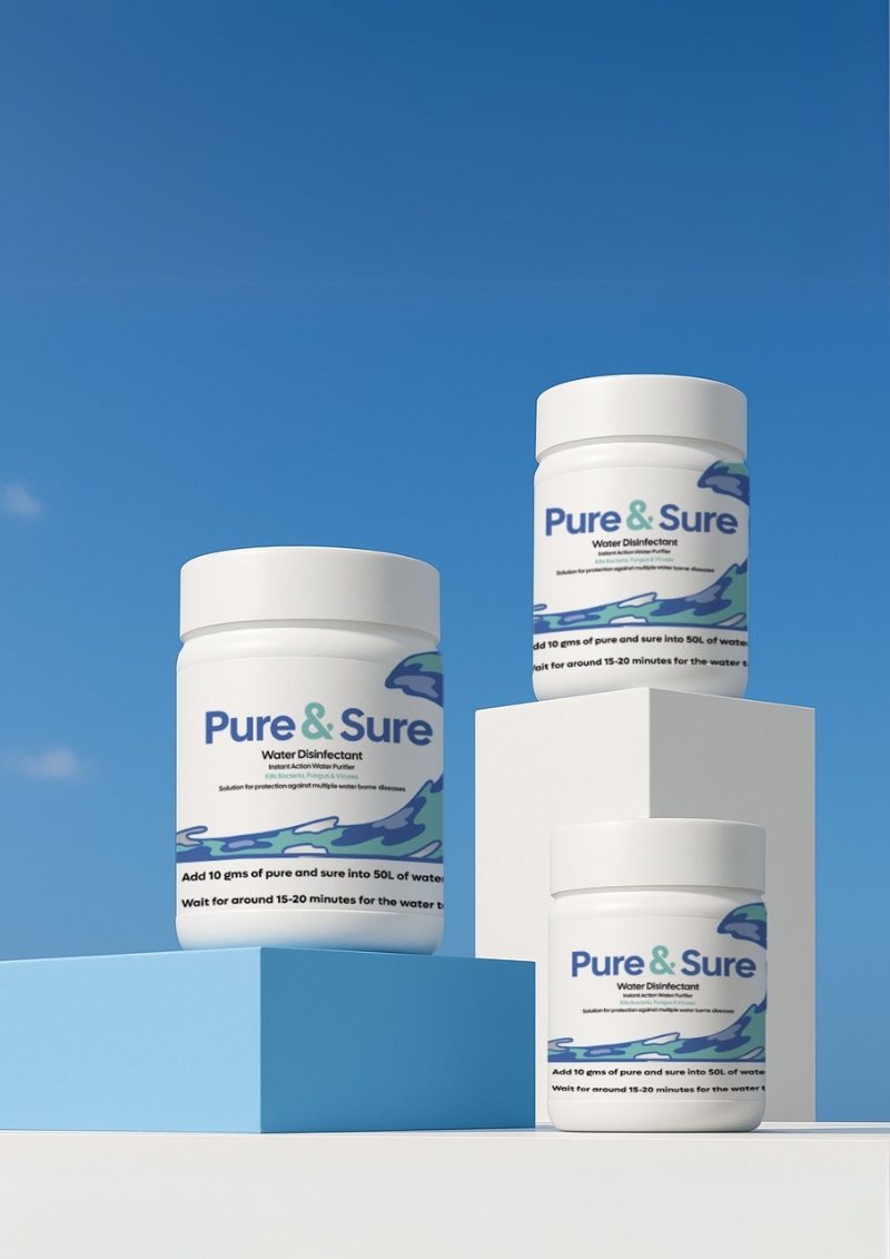 INTERCORP PURE & SURE Instant Water Purifier & Disinfectant