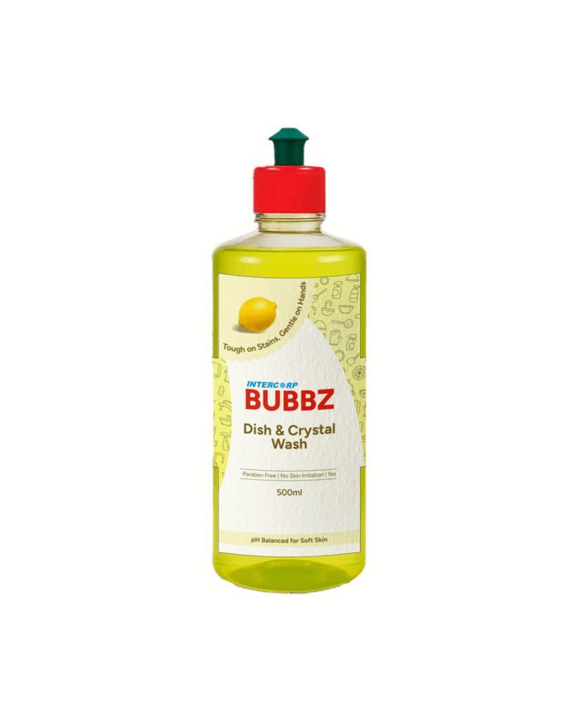 INTERCORP BUBBZ Antibacterial Dish & Crystal Wash Liquid Gel, 500 ML