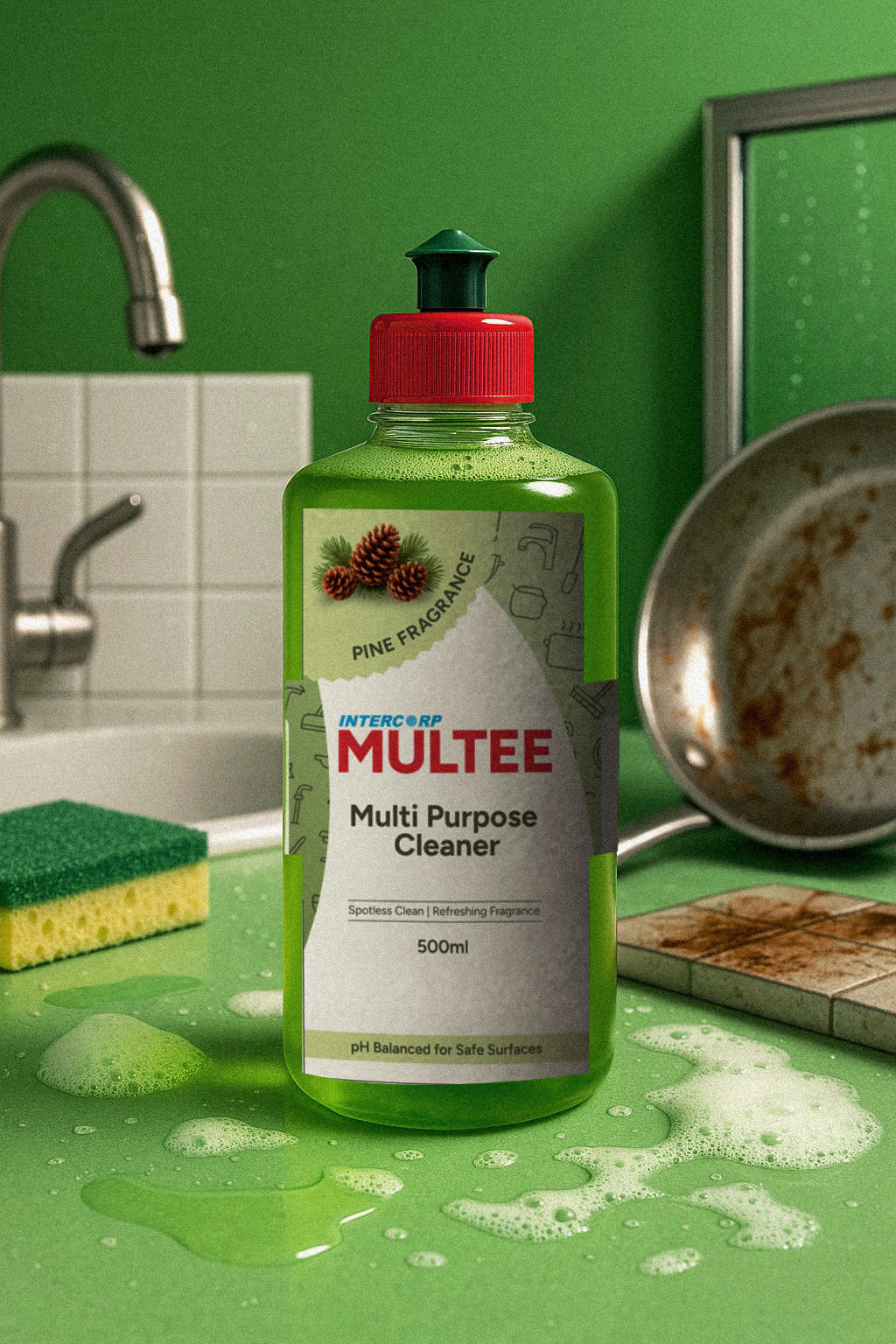 INTERCORP MULTEE Antibacterial Multi Purpose Cleaner, 500 ML, Lifestyle