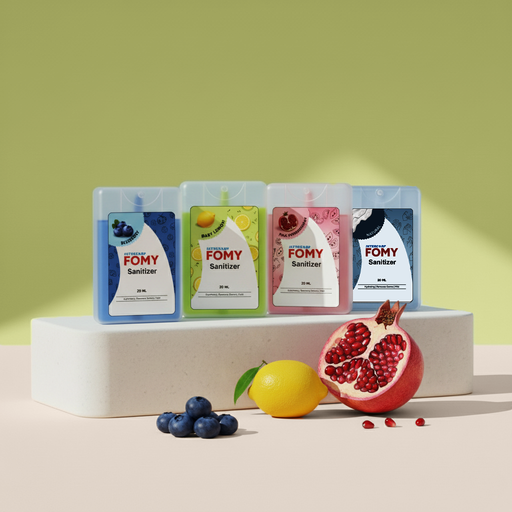 Fomy Pocket Sanitizer All Variants with Fruits