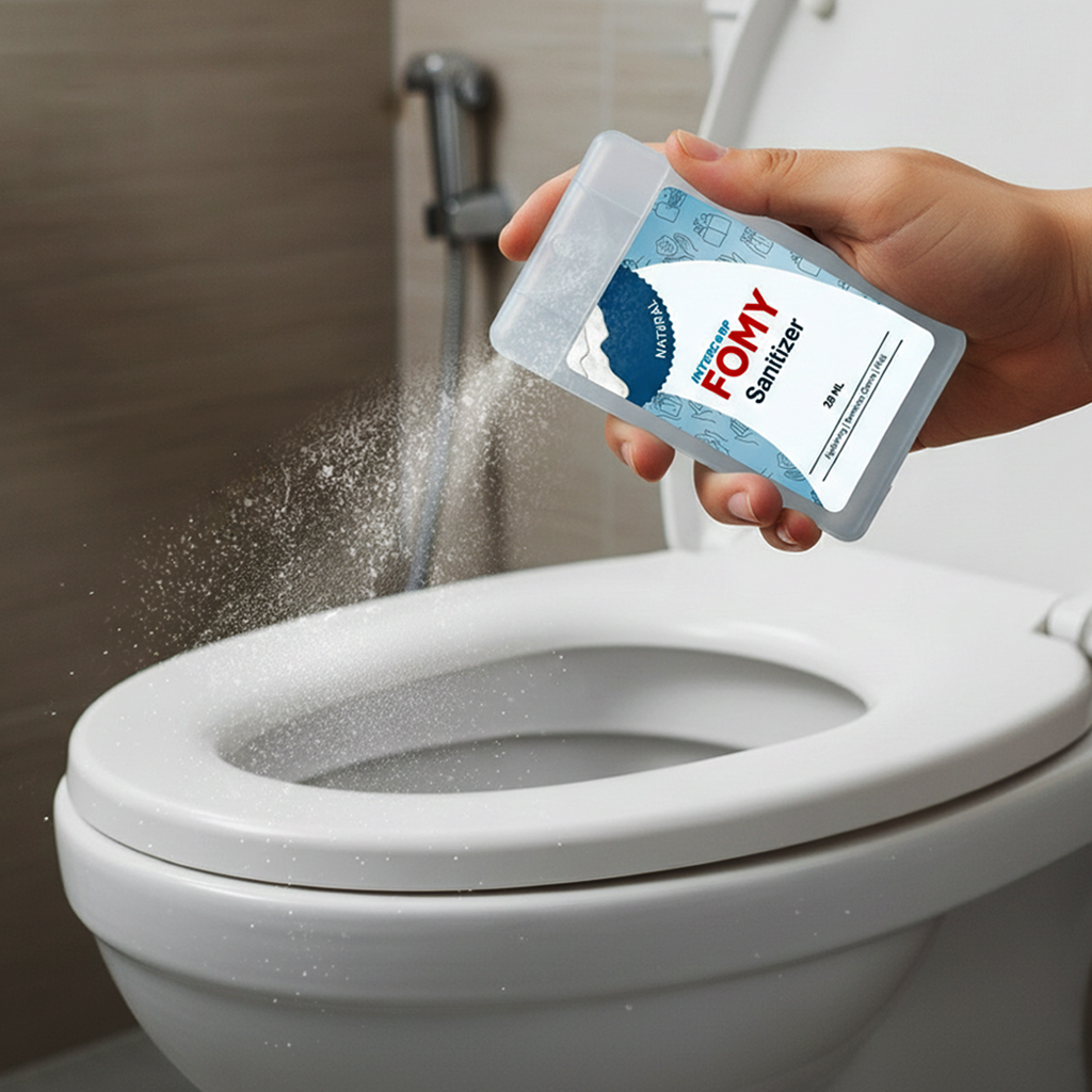 Fomy Pocket Sanitizer Natural Toilet Seat