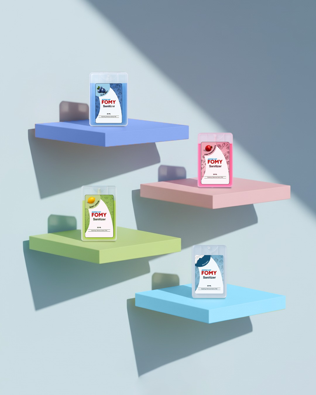 Fomy Pocket Sanitizer Wall Blocks