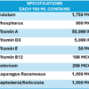 INTERMIX -CALCIVITE - H SPECIFICATION