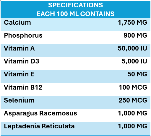 INTERMIX -CALCIVITE - H SPECIFICATION