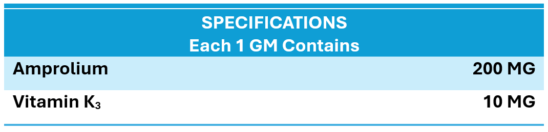 INTERMIX - COXICHECK WS - SPECIFICATIONS