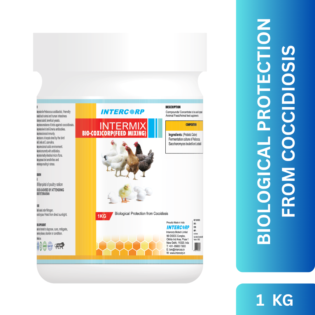 INTERMIX - BIOCOXICORP FEED MIXING - PRODUCT IMAGE 1 KG INTERMIX - BIOCOXICORP FEED MIXING - PRODUCT IMAGE 1 KG