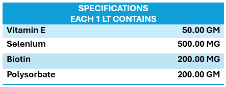 INTERMIX - BIOSELVIE - SPECIFICATION IMAGE