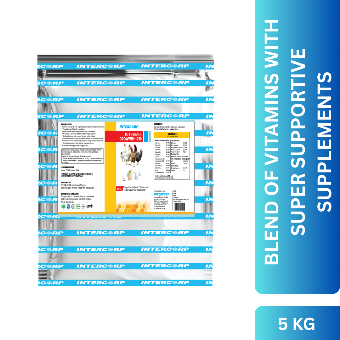 INTERMIX - GROWWITH 250 GROWER FEED PREMIX - PRODUCT IMAGE 5 KG